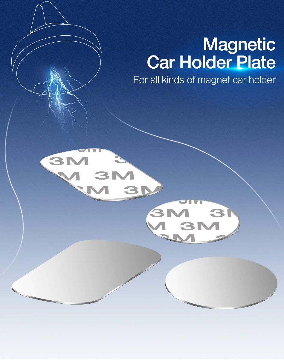 RAXFLY универсальные магнитные железные листы для автомобиля, держатель для телефона в машину, магнитная металлическая пластина 0,5 мм, металлический диск, подставка для держателя
