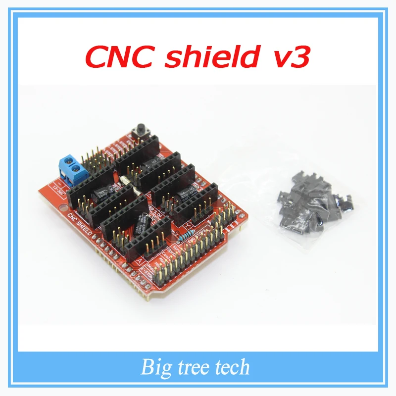 CNC щит v3 гравировальный станок/3d принтер/A4988 Плата расширения драйвера для Arduino