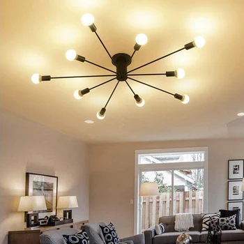 

American Iron Lighting Lecture Creative Personalized Ceiling Lamp Nordic Simple Modern Hall Bedroom Light Living Room Light