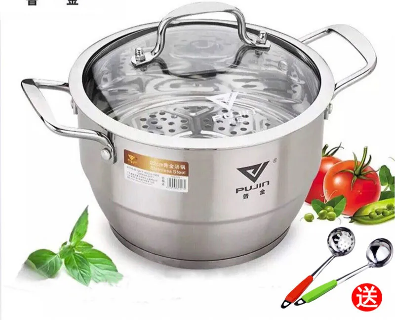 

Stainless Steel Small Steamer Pot Mini Single Layer Stockpot Thicken Steamed Steamed Bread Pan Apply to Gas and Induction Cooker