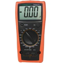 AideTek Novo DM4070 LCR medidor de capacitância 2000 uF comparado w/multímetro