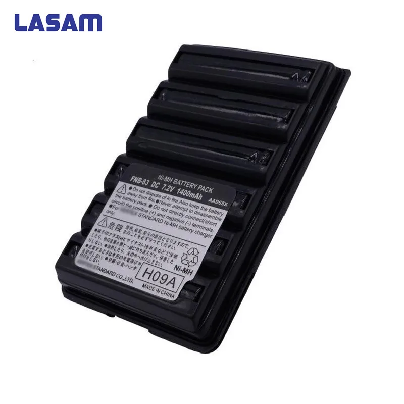 Lasam 1400 мАч 7.2 В Ni-MH fnb-83 V83 Батарея для Vertex Yaesu VX-120 VX-210 VX-400 vx-800 FT-60R ft-250r walkie talkie аксессуар