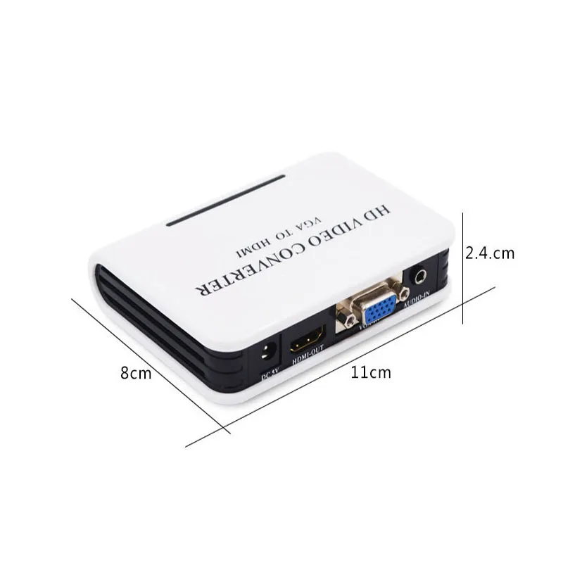  1080P HD HDTV Video Converter Box Adattatore VGA a HDMI Box Digitale Ad Analogico Video Audio Per P