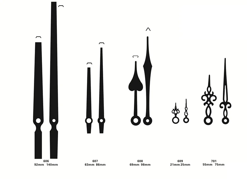 100 наборы для ухода за кожей DIY часы запчасти классический подвесные настенные часы руки Металл иглы Ремонт Замена необходимые инструменты указатель