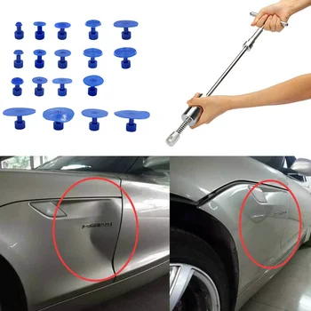 

Car Body Dent Repair Tool Plastic Dent Removal Slide Hammer Glue Puller Tabs Pad Automobile Repair Tools Set