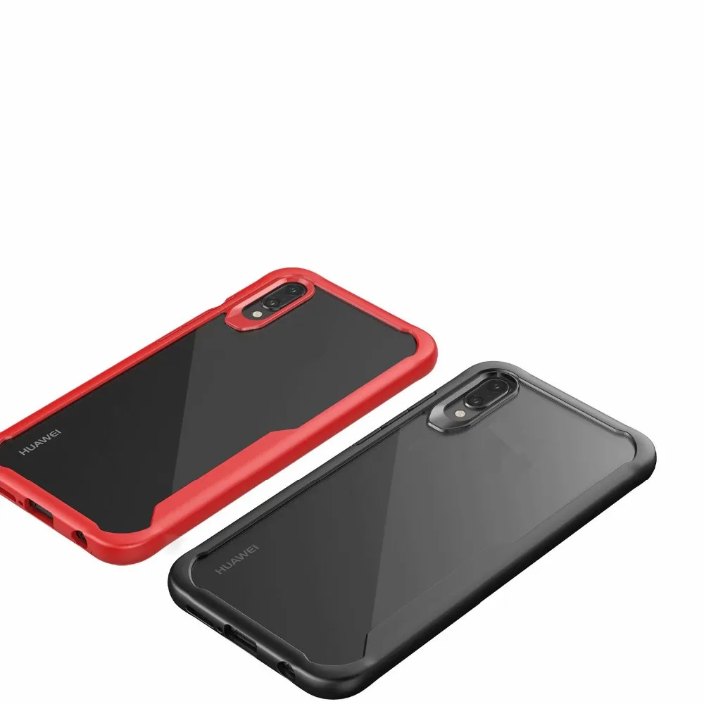 

For Huawei Y7 Pro 2019 Case Transparent soft TPU Shockproof Cover For Honor View 20 Honor Play Business Silicone Clear Armor