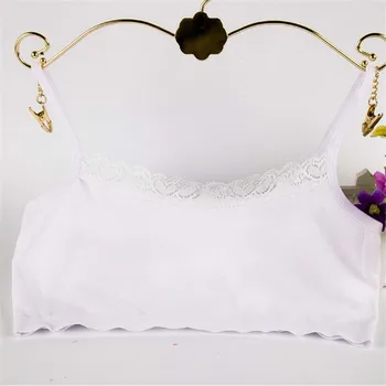 

6pc/Lot Teenage Underwear For Girl Children Girls Cutton Lace Wireless Young Training Bra For Kids And Teens Puberty Clothing