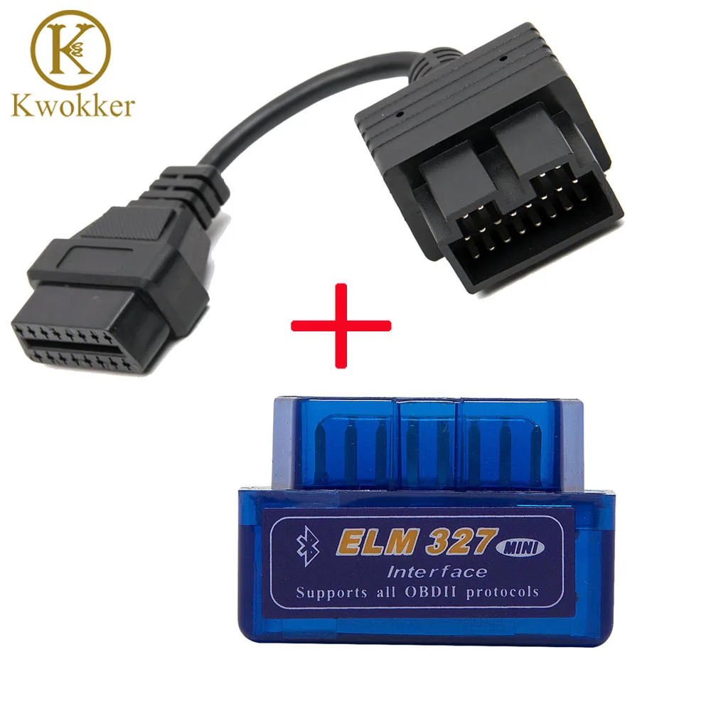 Супер Мини ELM327 Bluetooth+ OBD2 Соединительный кабель для Kia 20 pin Автомобильный сканер диагностический инструмент ELM 327 для Android Torque Windows