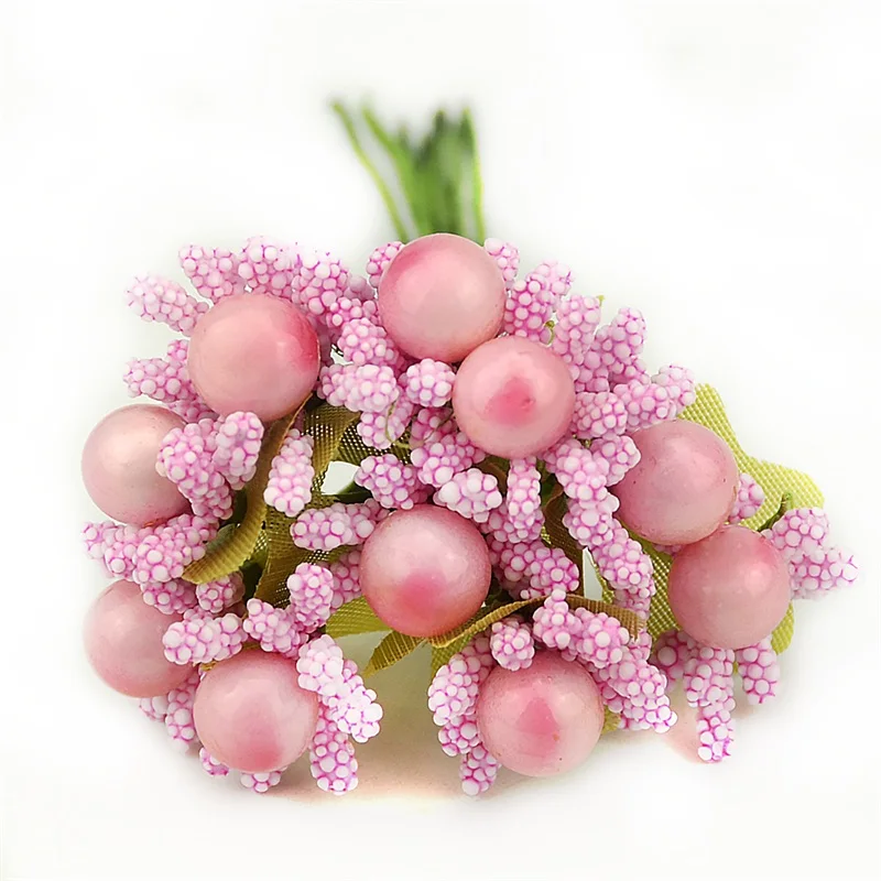 10 шт. жемчужный ягодный искусственный цветок для свадьбы, украшения дома, сделай сам, венок, скрапбукинг, ремесло, дешевые искусственные цветы из пены
