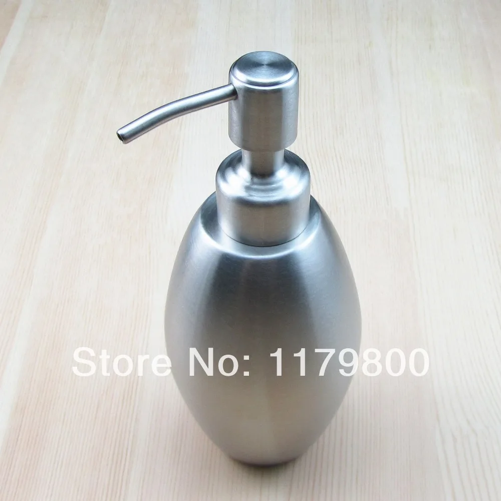

Stainless Steel Pump Liquid Soap Lotion Dispenser 300ml for Bathroom or Kitchen