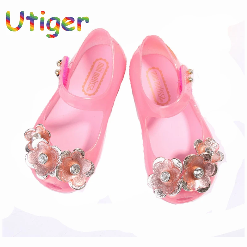 Baby Tollder Girl Jelly Sandal Shoes Soft Flower Beach Girls Sandals