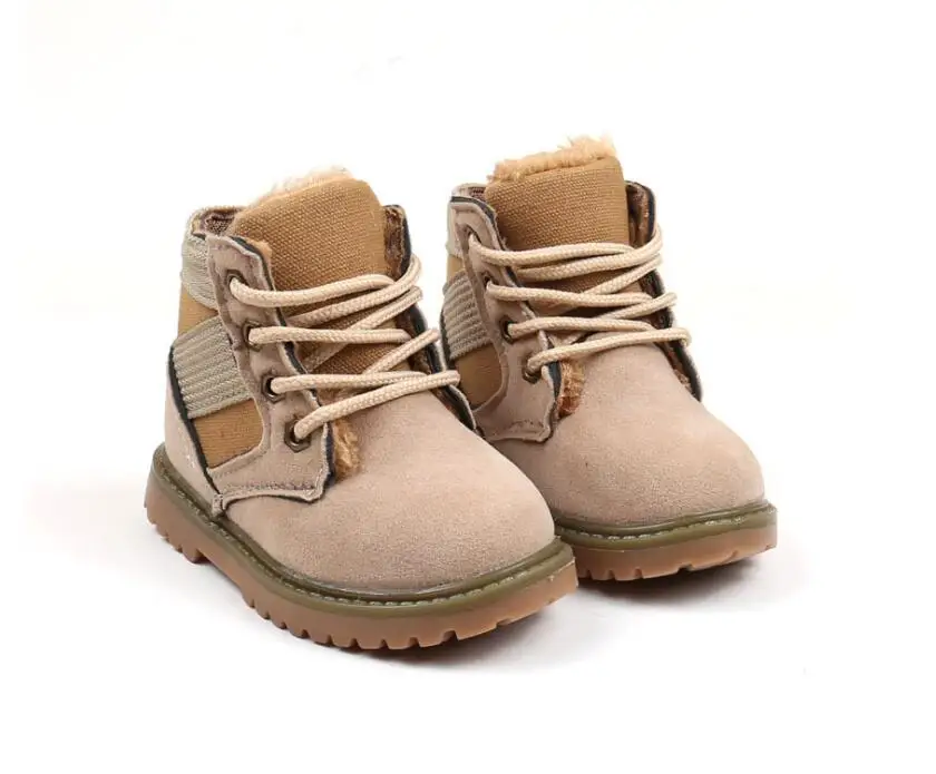 Plush children cotton snow boots-16