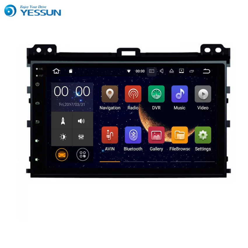 

Yessun For Toyota Prado 2002~2009 Android 6.0 Multimedia Player System Car Radio Stereo GPS Navigation Audio Video