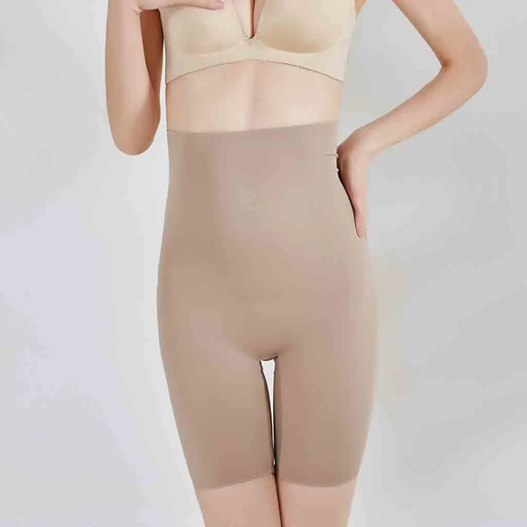 Womens Shapewear Tummy Control Shorts High-Waist Panty Mid-Thigh Body Shaper Bodysuit Slimming Butt Lifter Waist Trainer Panties