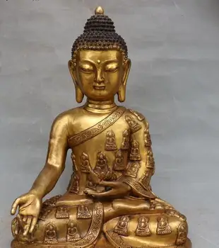 

40CM copper Buddha Statue crafts decoration