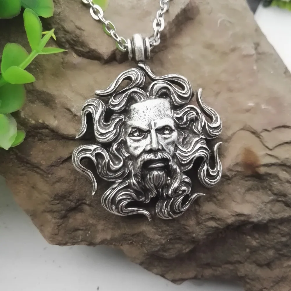 10 pcs guerreiro pingente Kolovrat SanLan Eslavo Luta Colar com 50 cm corrente de metal