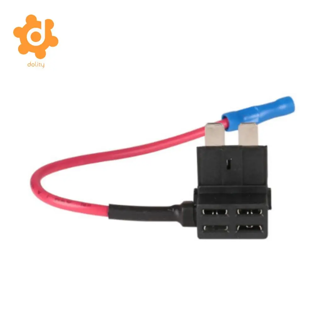 5pcs Car Add Circuit 10A ACU Tap Standard Blade Fuse Box Holder