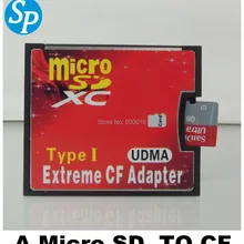 L MJTEK Высокое качество Micro SD TF для карты CF адаптер MicroSD Micro SDHC для компактной вспышки тип I считыватель карт памяти конвертер
