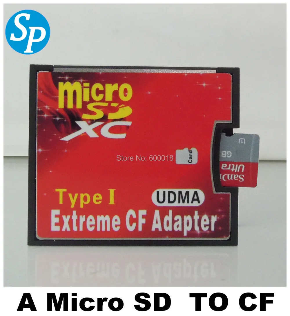 

single micro sd card TF to Compact Flash CF type I adapter converter ,cf card reader Extreme CF adapter ,UDMA for dslr camera