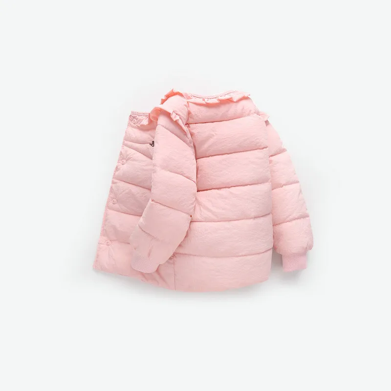 BibiCola/теплая куртка для новорожденных девочек; зимняя теплая пуховая верхняя одежда для маленьких девочек; плотные пуховые парки для маленьких девочек; верхняя одежда