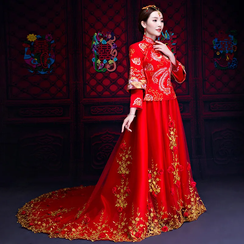 Asian style wedding dress