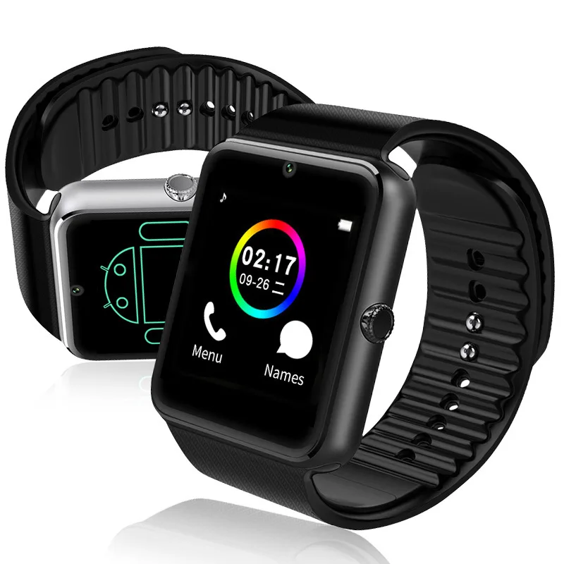 Умные часы gt08 smartwatch reloj inteligente relogio montre подключения наручные relogios поддержка Sim TF