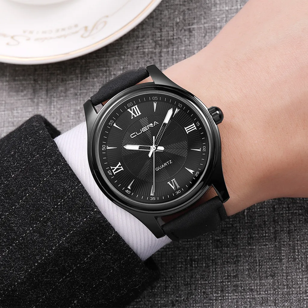 

CUENA Fashion Luxury Brand Men Watches Stainless Steel Dial Casual Bracele Business Mens Clock Quartz Wrist Watch zegarek