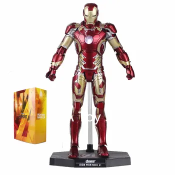 

Avengers Super Hero Iron Man Mark XLII MK42 with LED Light 1/6th Scale Collectible Figure Model Toy Retial Box 12" 30CM