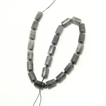 

Column Flash Labradorite Loose Beads DIY Necklace Findings strand,Cylinder Natural Stones Spacer Beads Craft Bracelet 10x14-16mm