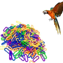 Маленькая и средняя игрушка для попугаев с бусинами 100 прочный пластик подсчет C звенья сахарный поссум попугаи птица игрушка части привлекательная птица