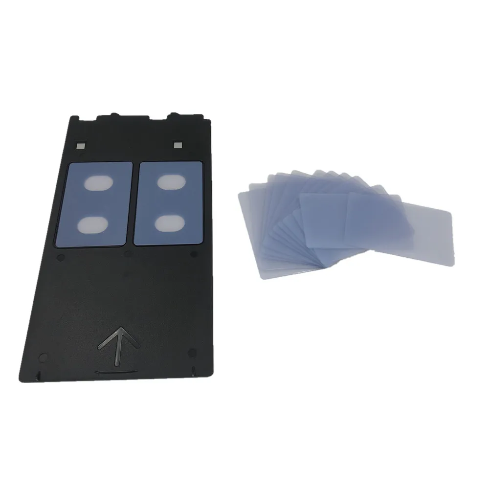

50pcs Blank inkjet transparent pvc card+1pc card tray for Canon G type onkjet printers MG6120,MG6140,MG6150,MG8120,MG8140,MG8150