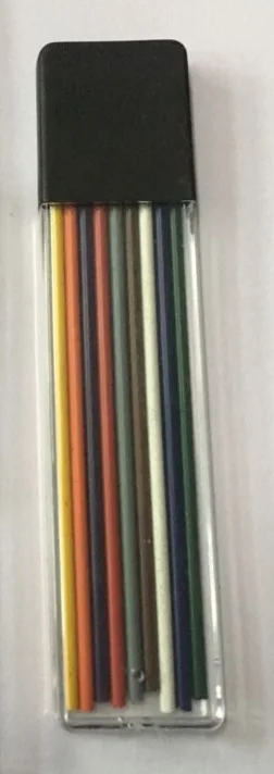 Многоцветные наконечники для карандашей, 3 упаковки, 9 цветов, красный, желтый, синий, зеленый, фиолетовый, коричневый, оранжевый, серый, белый, автоматический держатель - Цвет графита: 9 Mixed color