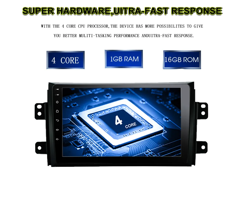 2 DIN Android 8.1 car dvd for Suzuki SX4 2006 2007 2008 2009 2010 2011 2012 2013 car radio navigation GPS Multimedia System rds