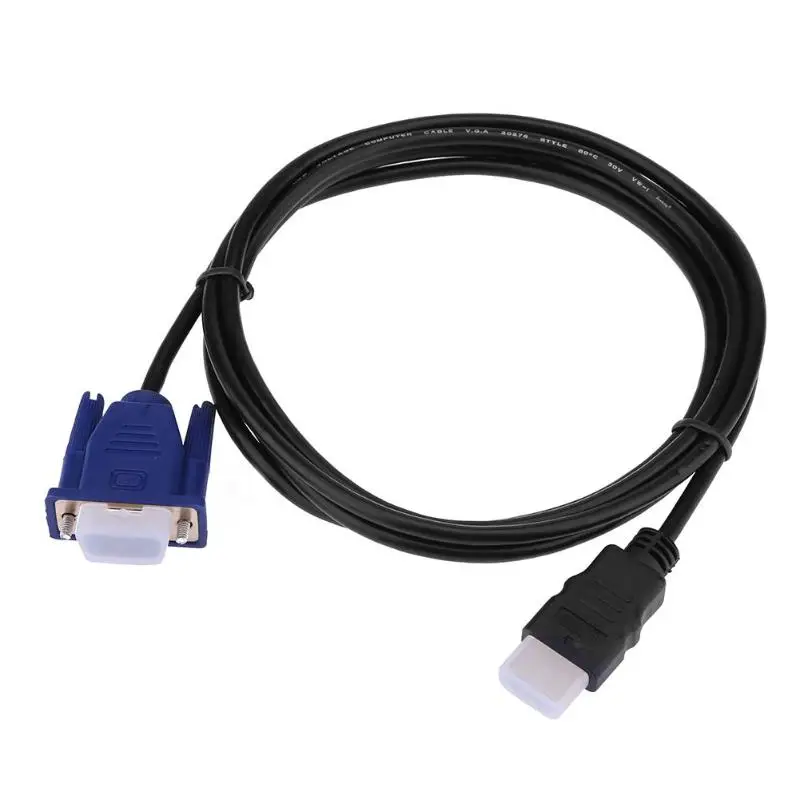 ALLOYSEED, 1,8 м, 3 м, HDMI, папа, VGA, папа, провод передачи видео, HDTV конвертер, адаптер, Aux кабель, высокоскоростной HDMI кабель, без чипа