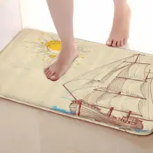 Парусник Стиль открытый Коврики S, забавные Нескользящие Для ванной Коврики, двери Коврики S, дверь входная Коврики s