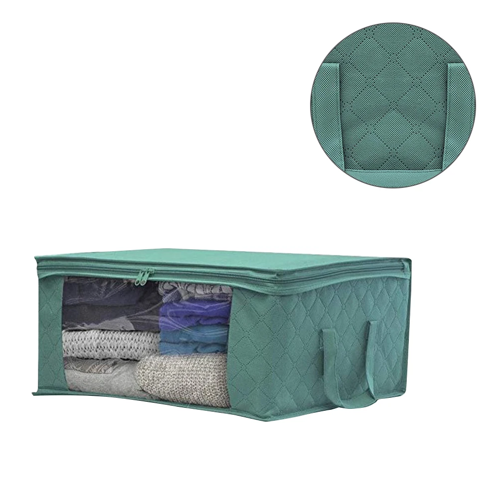 AUGKUN нетканое Одеяло сумка для хранения шкаф коробка для одежды влагостойкий пыленепроницаемый портативный для подушки одеяло постельные принадлежности