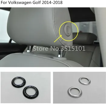 

Car Cover Seat Headrest Adjustment Knob Button Switch Trim Head Pillow For Volkswagen VW Golf7 Golf 7 2014 2015 2016 2017 2018
