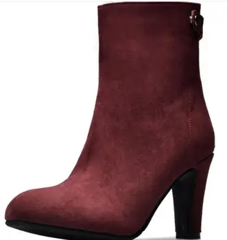 

Ladies Wedding Shoes Woman Women Pumps Zapatos Mujer Fashion High Heels Ankle Boots Winter Girls Elegant Sapato Feminino G61182