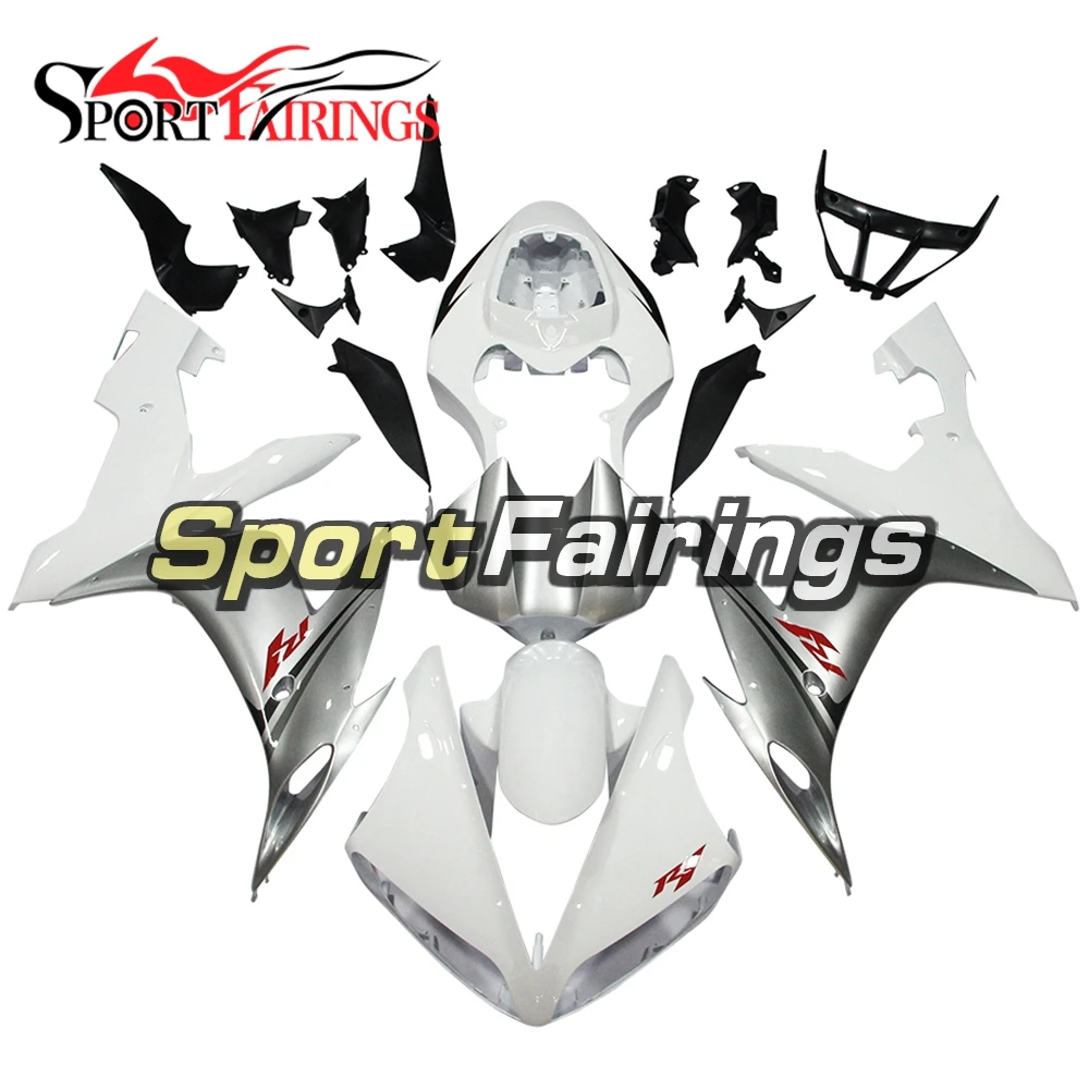 Полный корпус для мотоцикла из АБС-пластика Yamaha YZF1000 R1 2004 2005 2006 04 05 06 белый