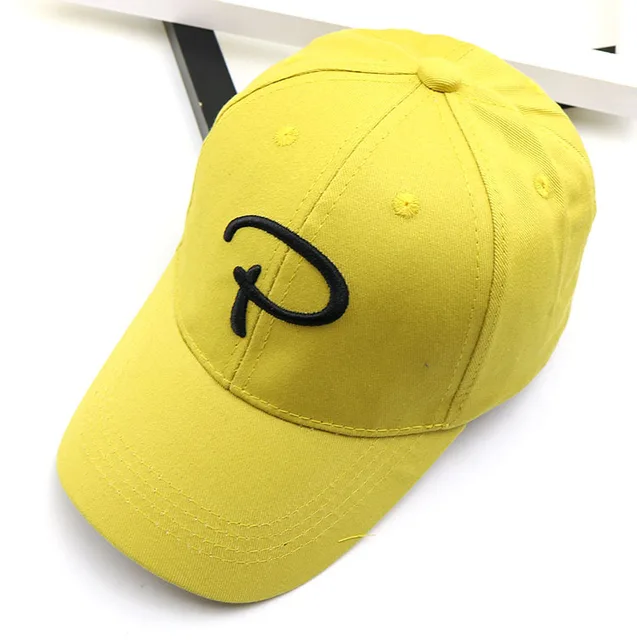 Baby boy girl hats Letter P baseball caps children 2019 spring and