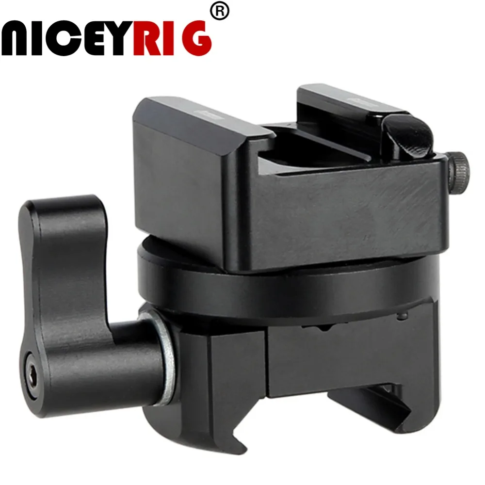 NICEYRIG НАТО рельсовое крепление Холодный башмак Quick Release Зажим Горячий вспышки