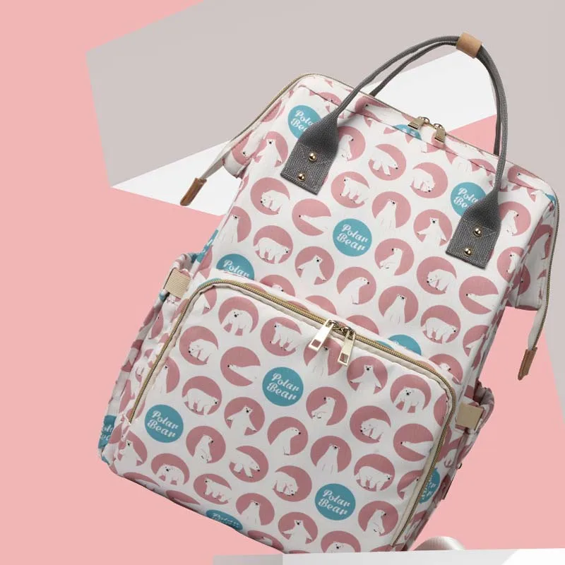 Baby Care подгузник рюкзак кормящих мешок для беременных пеленки сумка рюкзак дизайнер для мамы - Цвет: HBAG2