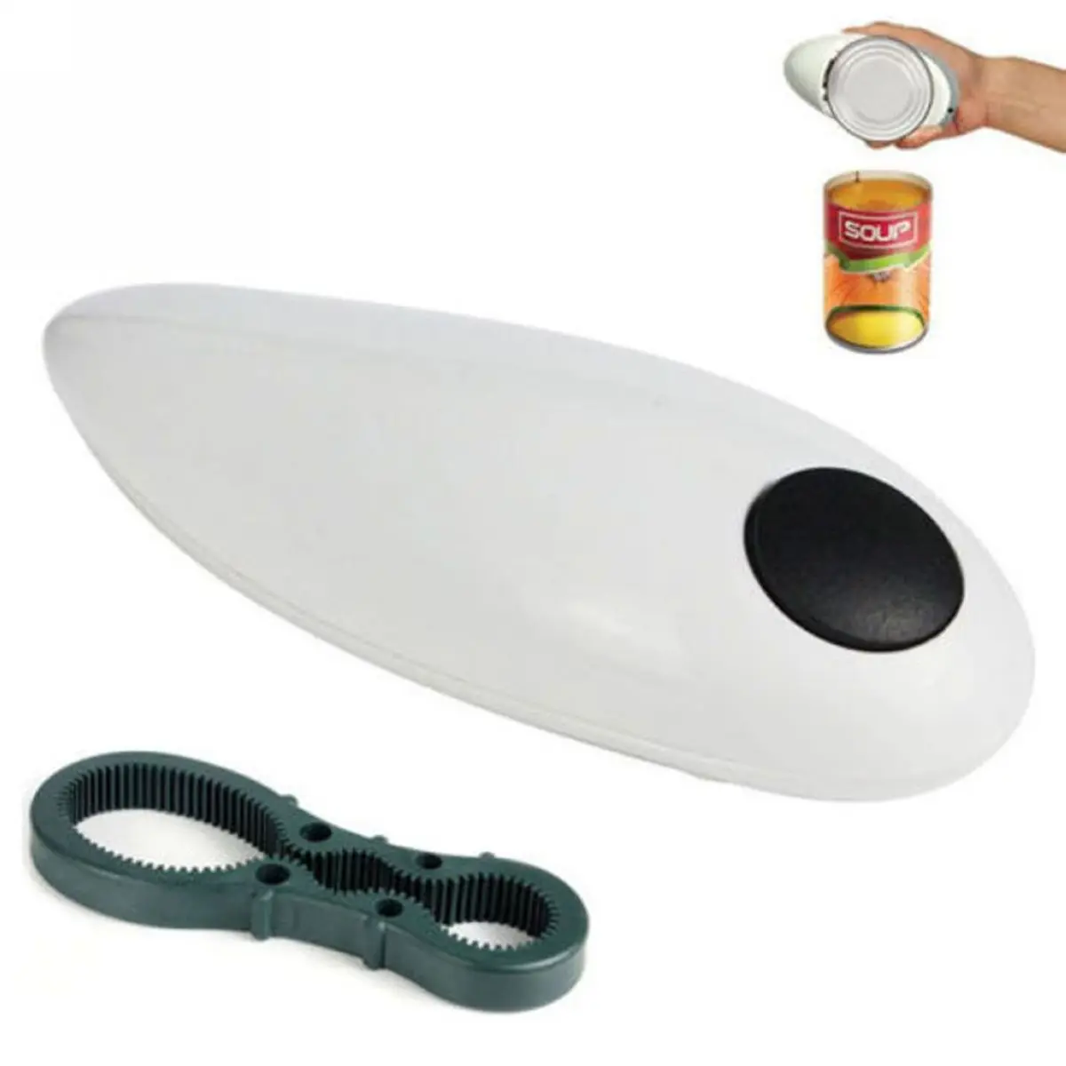Electric Automatic One Touch Hand Held Can Jar Tin Opener Tools Kitchen Gadget Jar opener