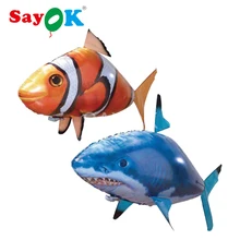 Air Swimming Fish Toys Drone RC Shark Clown Fish Balloons Nemo Inflatable with Helium Plane RC Toys and Gift