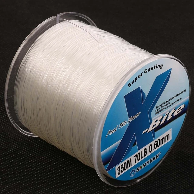 3pcs/lot 350m 70lb 0.6mm Nylon Fishing Line Rope Clear White Jip Carp Fish  Line Wire Material from Japan Monofilament Line