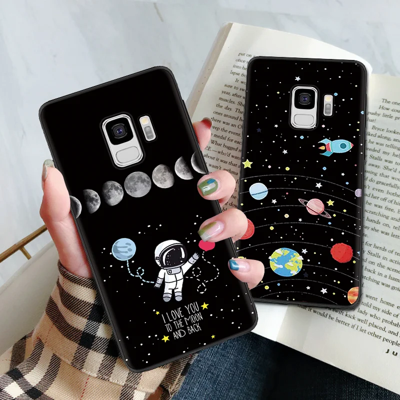 

Star Moon Case For Coque Samsung Galaxy S10 S10e S8 S9 A50 M20 J3 J5 J7 A3 A5 2017 J4 J6 J8 Plus A9 A7 2018 Note 8 9 TPU Cover