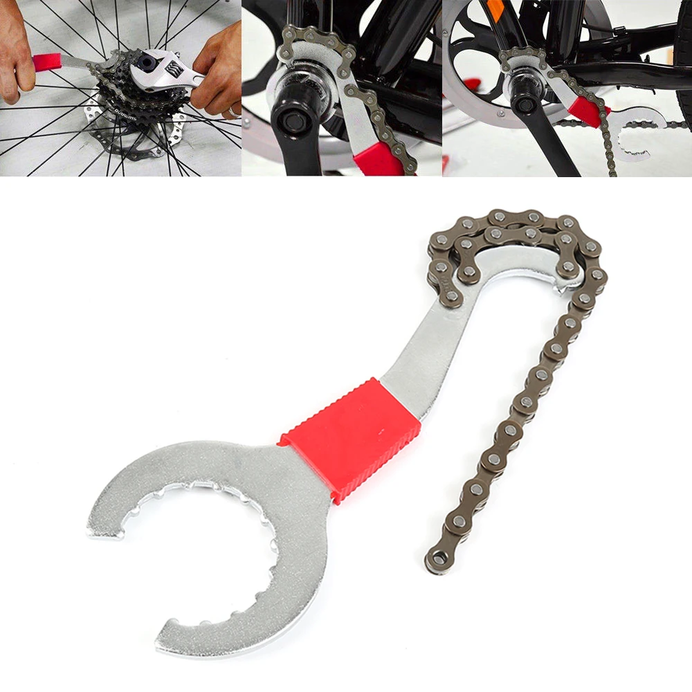 3 in 1 Bike Chain Repair Freewheel Bike Whip Bottom Bracket Repair