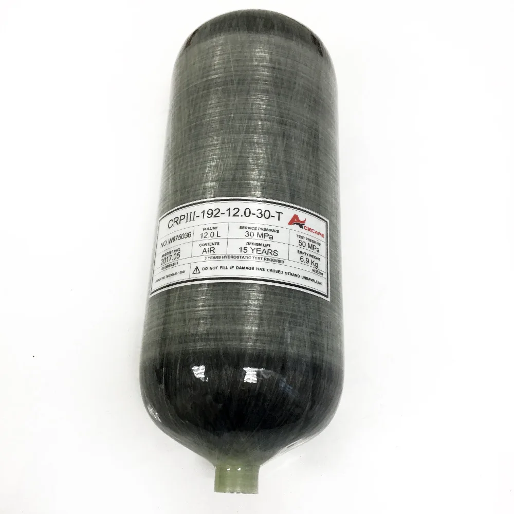 HP 4500PSI Hunting PCP Paintball Air Tank Carbon Fiber Gas Cylinder Diving Tank with Valve and Filling Station Drop Shipping