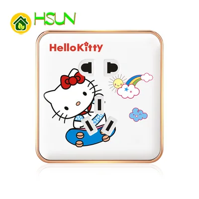 Тип 86 рисунком из мультфильма переключатель рисунок «Hello Kitty» гнездо, на возраст 1, 2, 3, 4, 1 канал, 2 варианта ividuality творчество декоративная панель 1 3 5 отверстий розетка