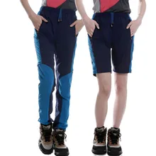 На открытом воздухе быстросохнущие брюки Для мужчин летняя детская одежда комплект из двух предметов, съемные шорты Водонепроницаемый быстросохнущие эластичные Пеший Туризм Поход брюки